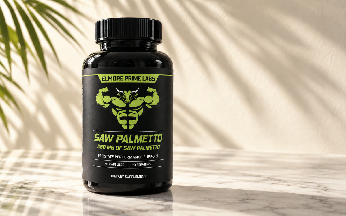 Elmore Prime Labs Saw Palmetto on marble