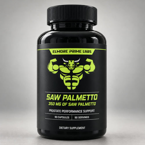 Elmore Prime Labs Saw Palmetto 350mg bottle, 90 capsules
