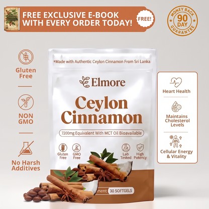Ceylon Cinnamon 7200mg Equivalent with MCT Oil
