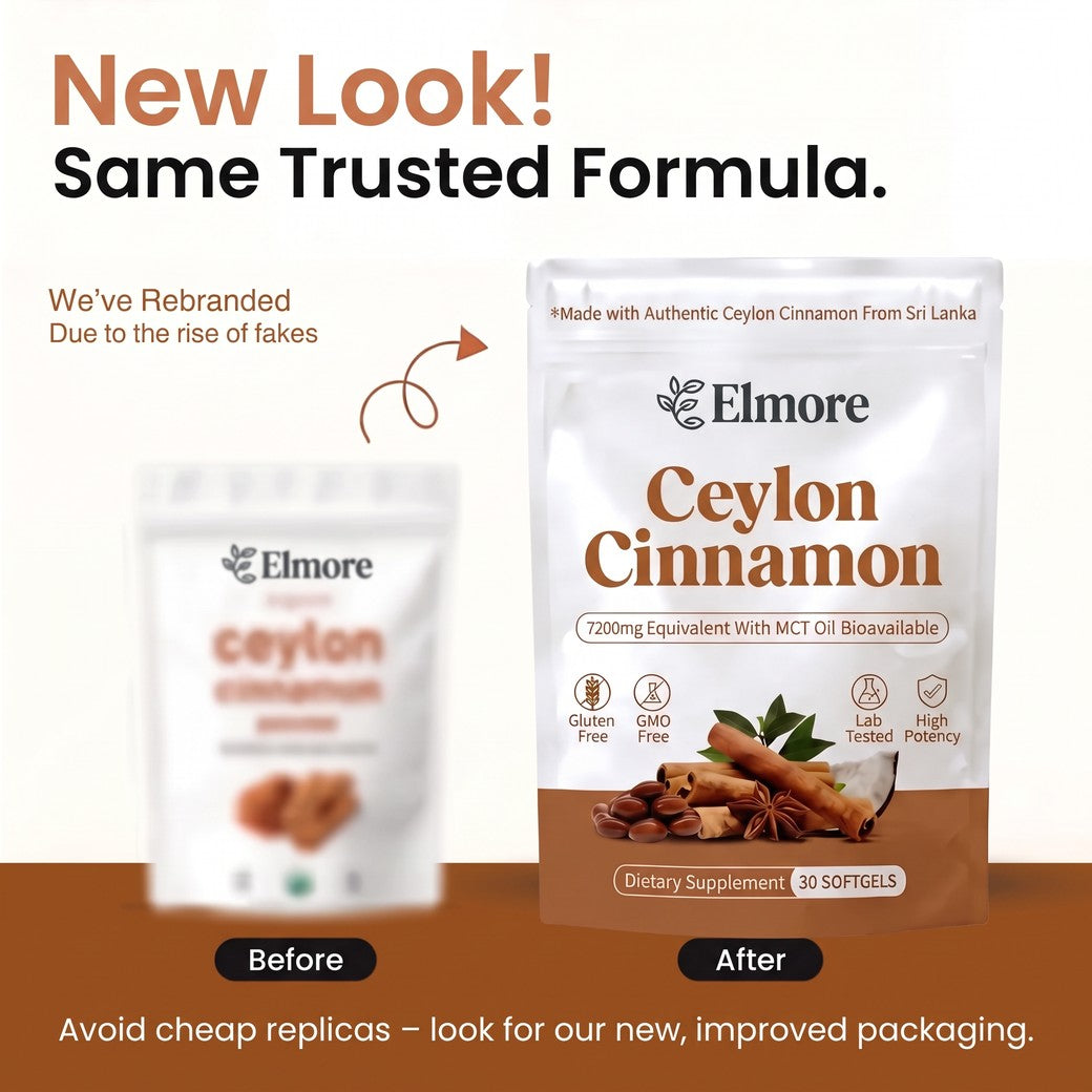 Ceylon Cinnamon 7200mg Equivalent with MCT Oil